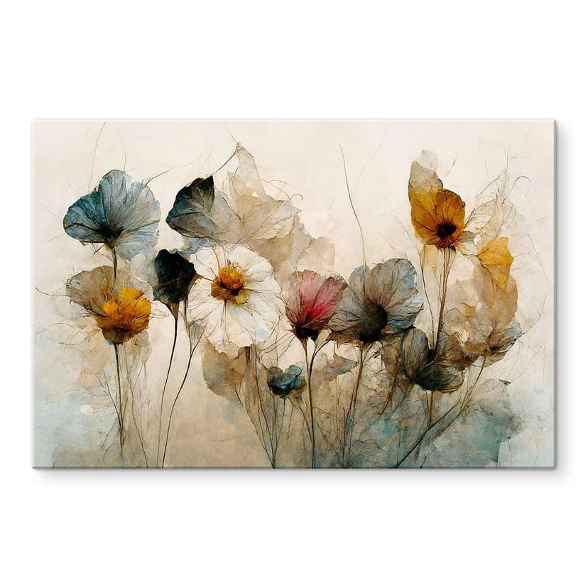 Stampa su vetro acrilico Bouquet di fiori secchi - Treechild