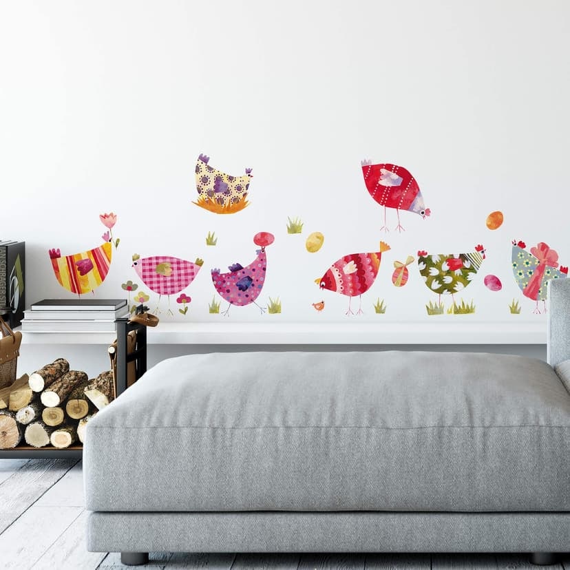 Adesivo murale – Blanz – Galline colorate