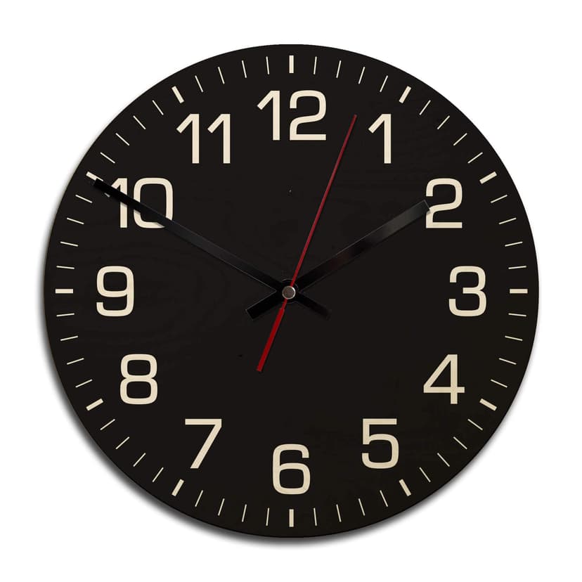 Orologio in legno - Classico con minuti