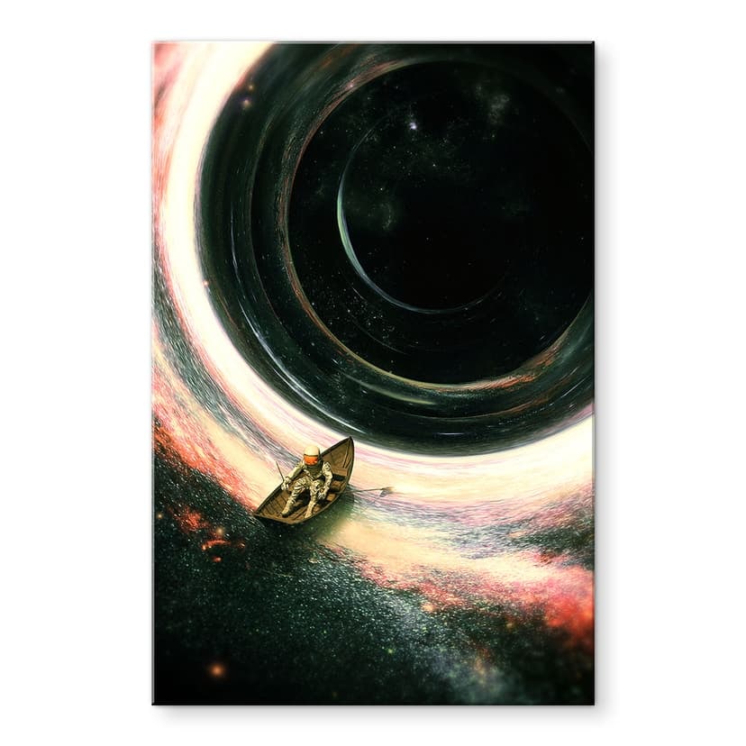 Stampa su vetro acrilico Astronauta in barca - Nicebleed