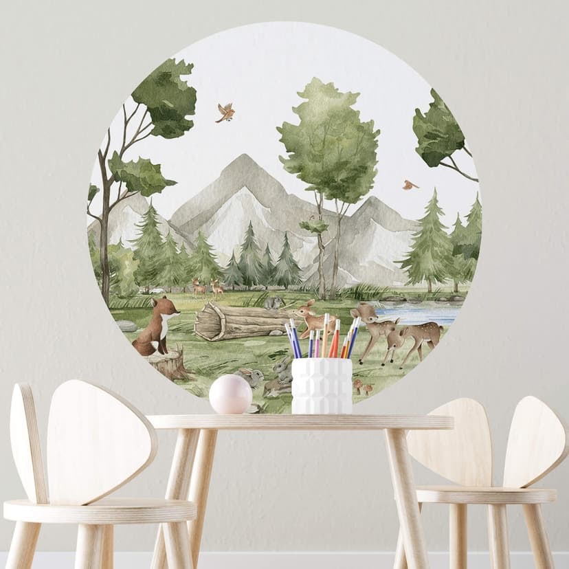 Adesivo murale Oliver Robins - Cute Forest Animals