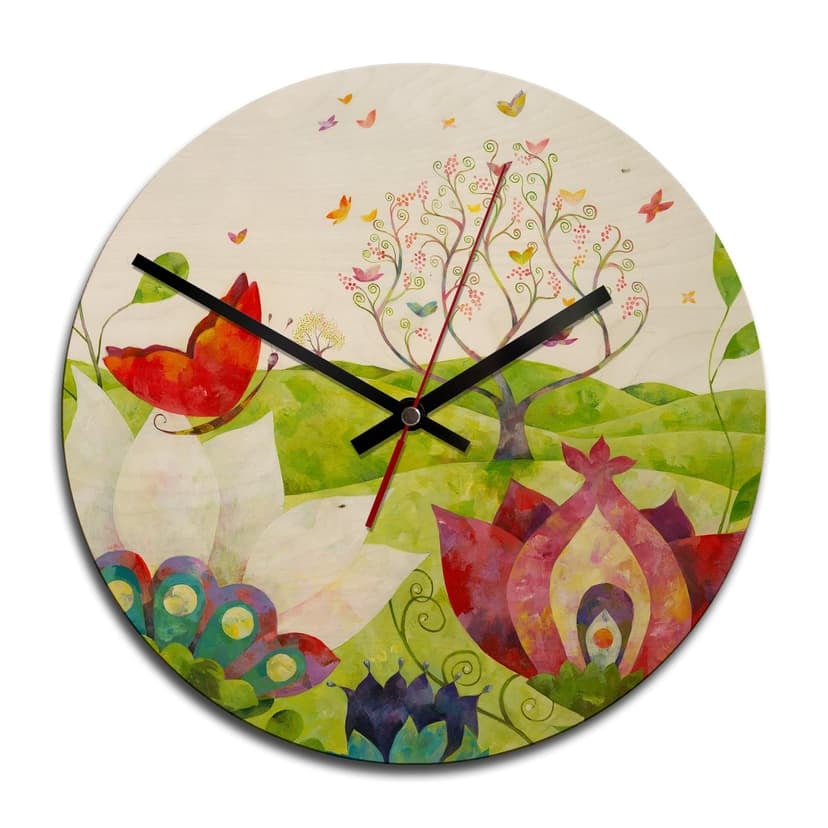 Orologio in legno Blanz - Estate