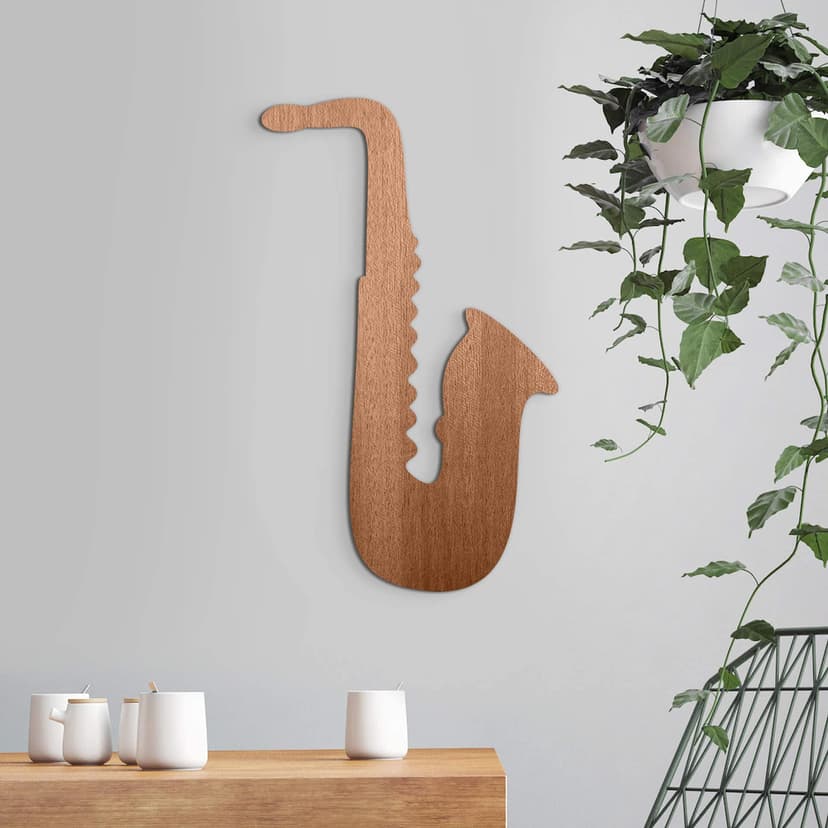Decoro in legno - Sassofono