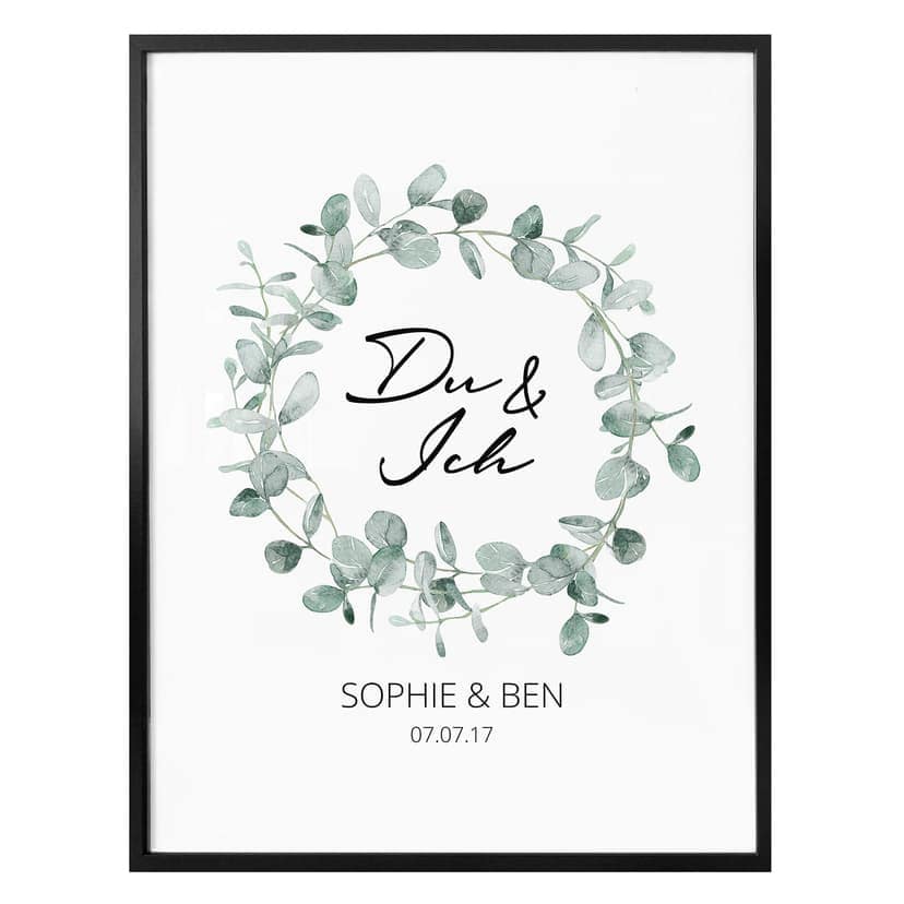 Poster Du & Ich + Testo personalizzato