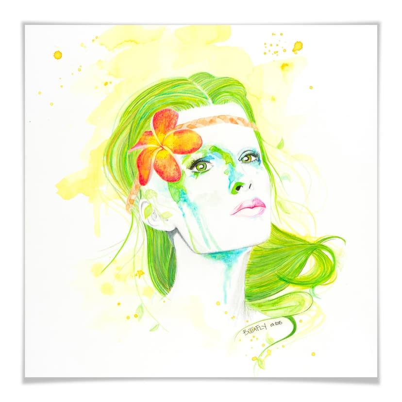 Poster Buttafly - Ragazza naturale
