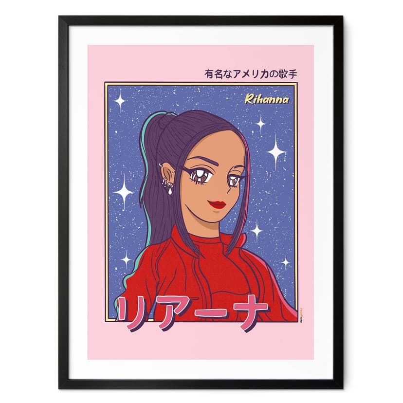 Poster Anime-Girl "Rihanna" - Gomes