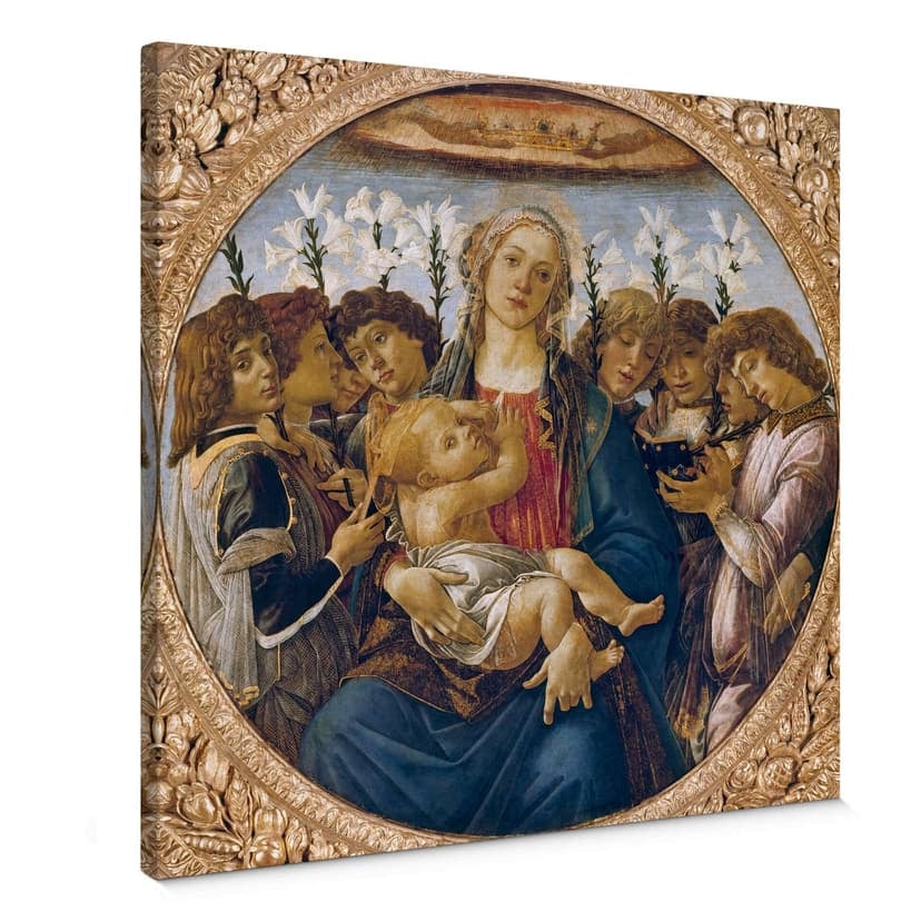 Botticelli – Madonna col bambino e otto angeli