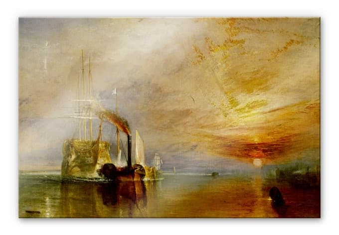 Stampa su vetro acrilico Turner - La valorosa Téméraire