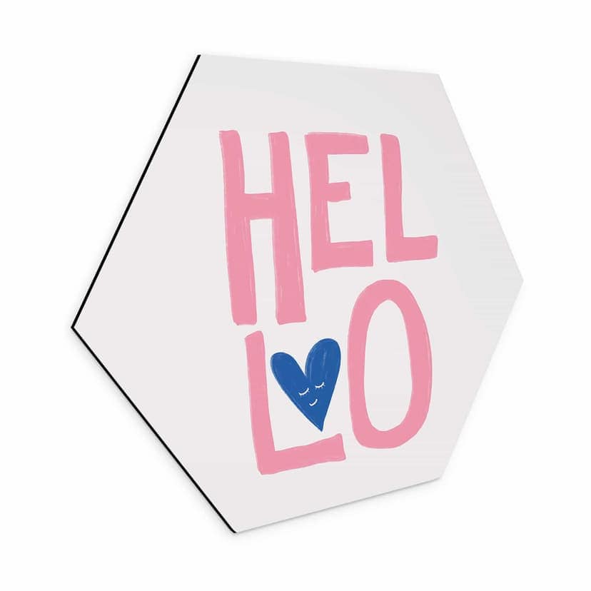 Esagono Alu-Dibond Fritsch - Hello