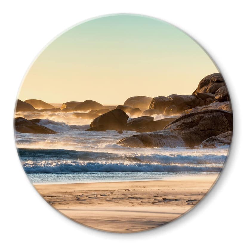 Stampa su vetro Costa della spiaggia all'alba in Africa - Hugonnard - Rotonda