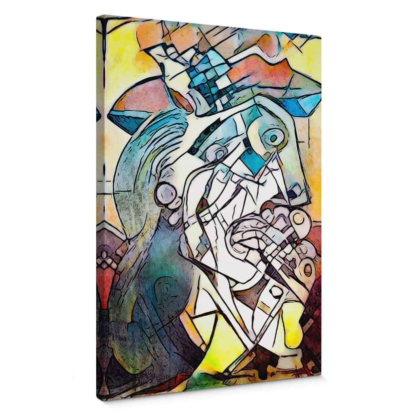 Stampa su tela Zamart - Omaggio a Picasso