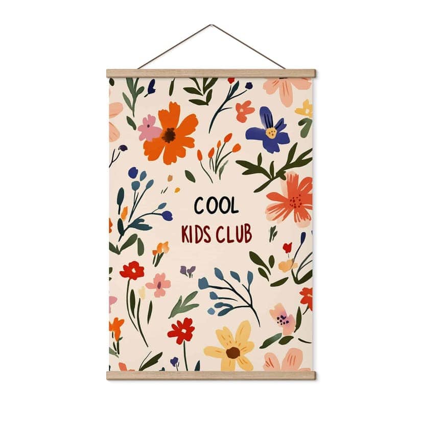 Stampe su tessuto Cool Kids Club Fiori colorati - Treechild