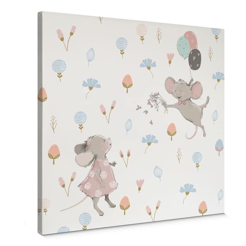 Stampa su tela Topolini con palloncini - UN Designs