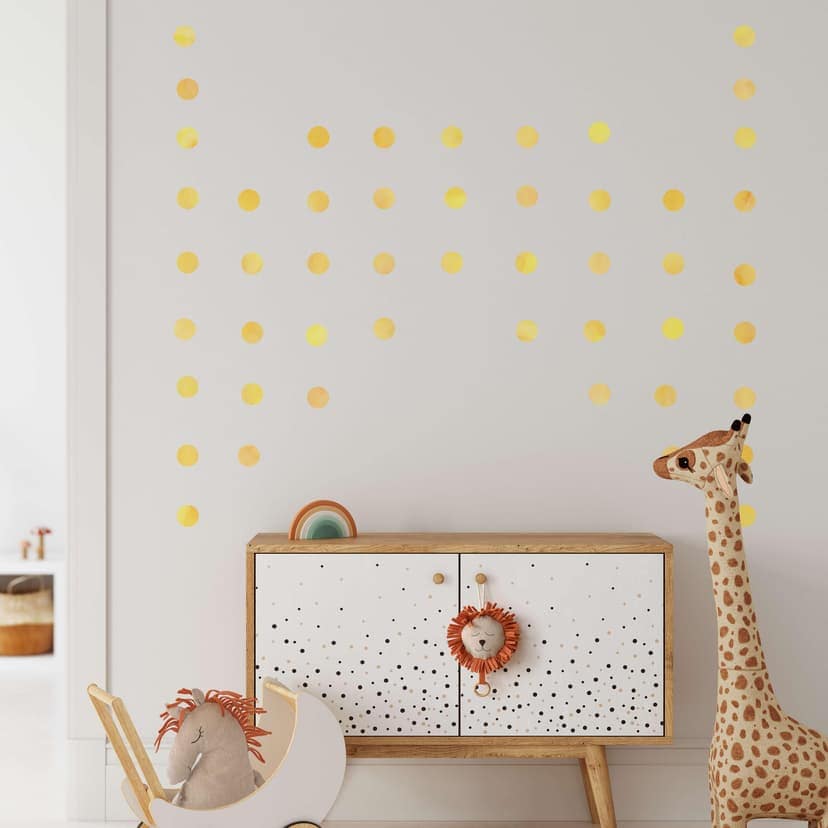 Adesivo murale - Pois Set giallo (50-pz.)