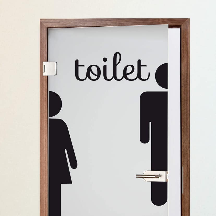 Man & woman toilet set