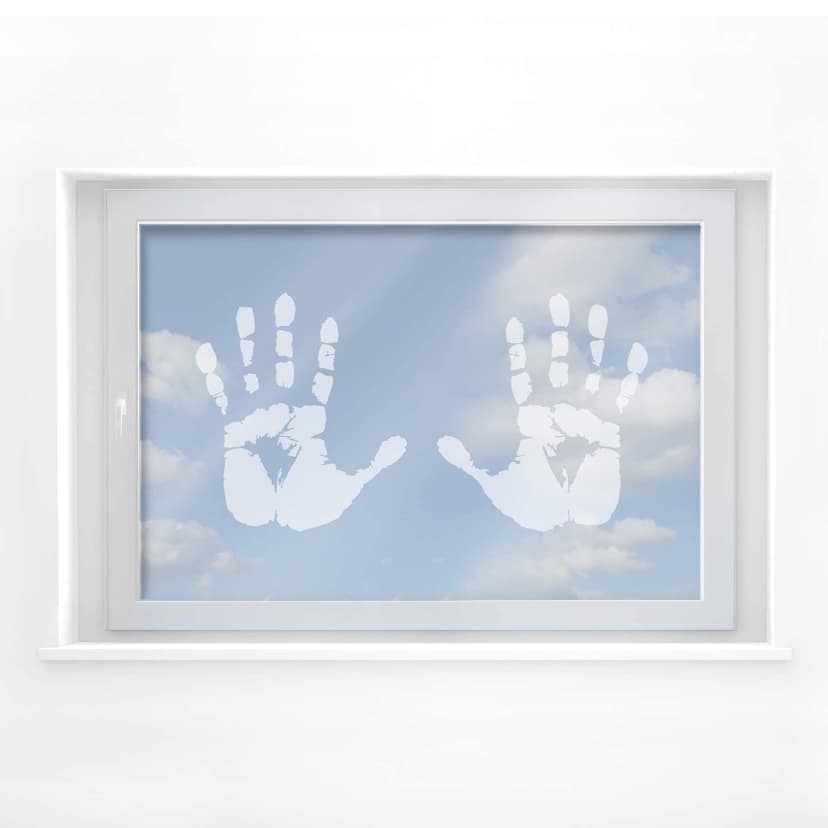 Decoro per finestra - Impronte delle mani