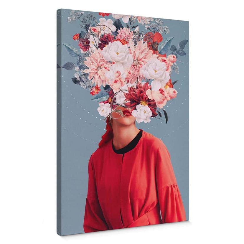 Stampa su tela Moth - Flower Lady