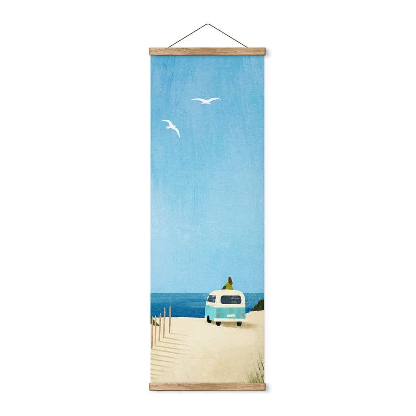 Poster tessile Vita in furgone - vacanza al mare - Rivers