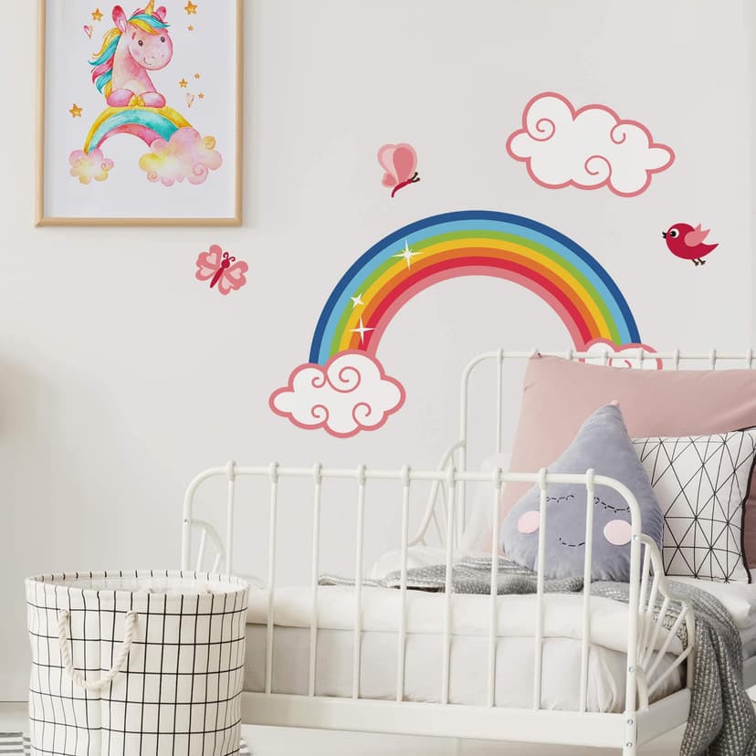 Adesivo murale - Arcobaleno per bambine