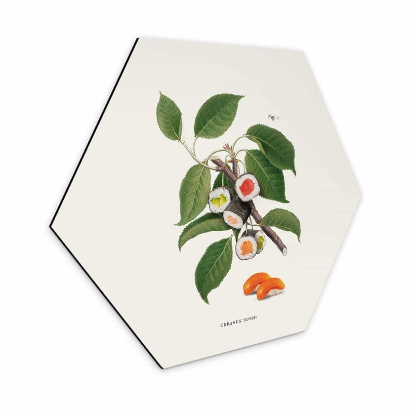 Esagono Alu-Dibond Loose - Sushi tree