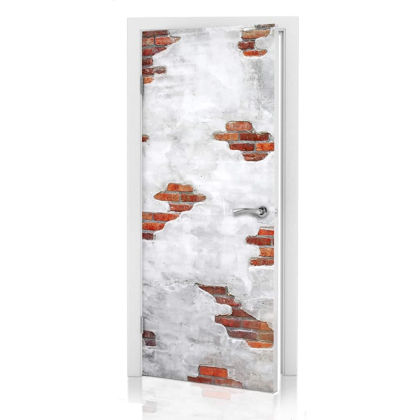 Adesivo per porta - Muro di mattoni