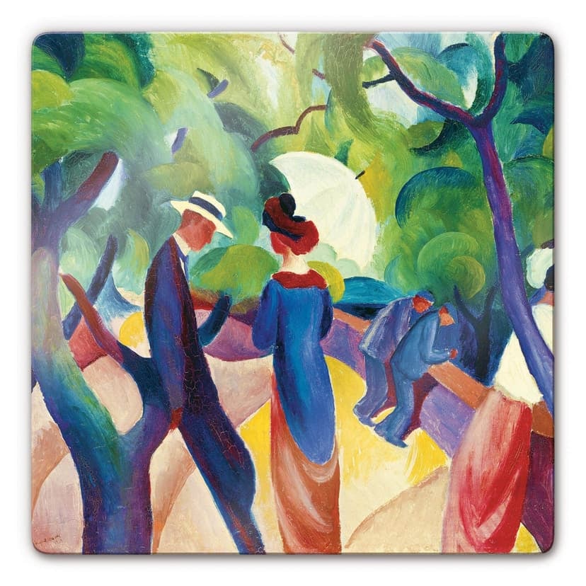 Stampa su vetro - Macke - Passeggiata