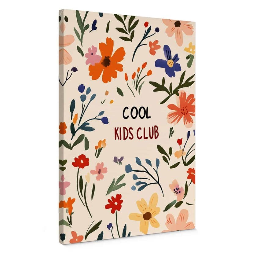Stampe su tela Cool Kids Club Fiori colorati - Treechild