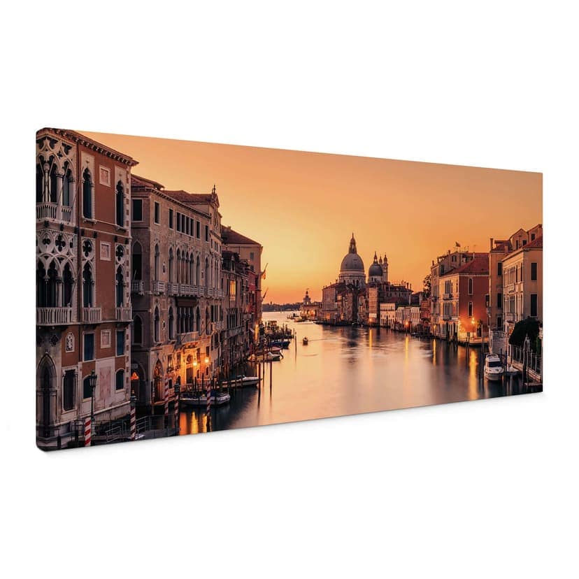 Stampa su tela Tramonto a Venezia - Zhang