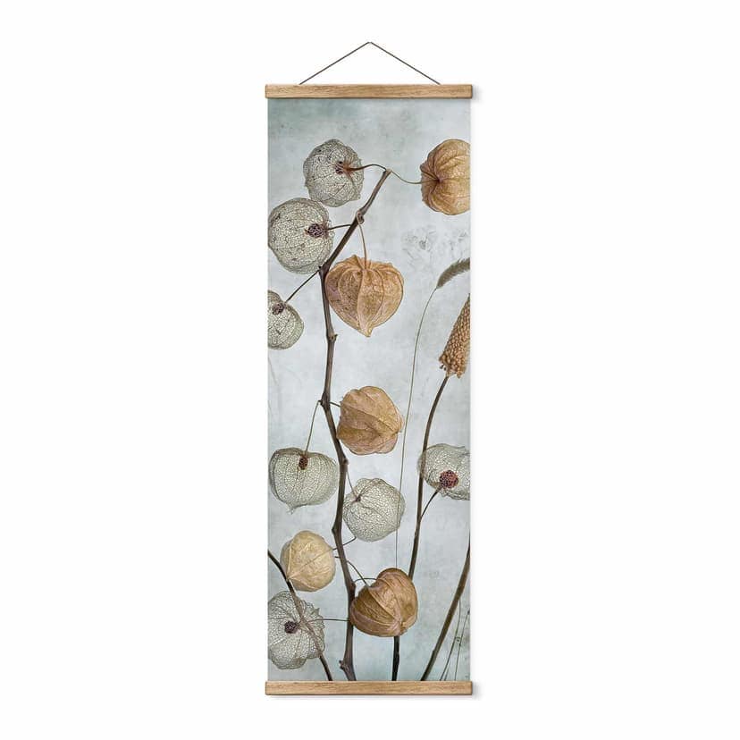 Poster tessile Fiori di lanterna essiccati - Disher