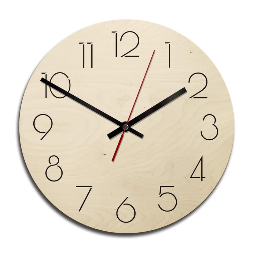 Orologio in legno - Moderno