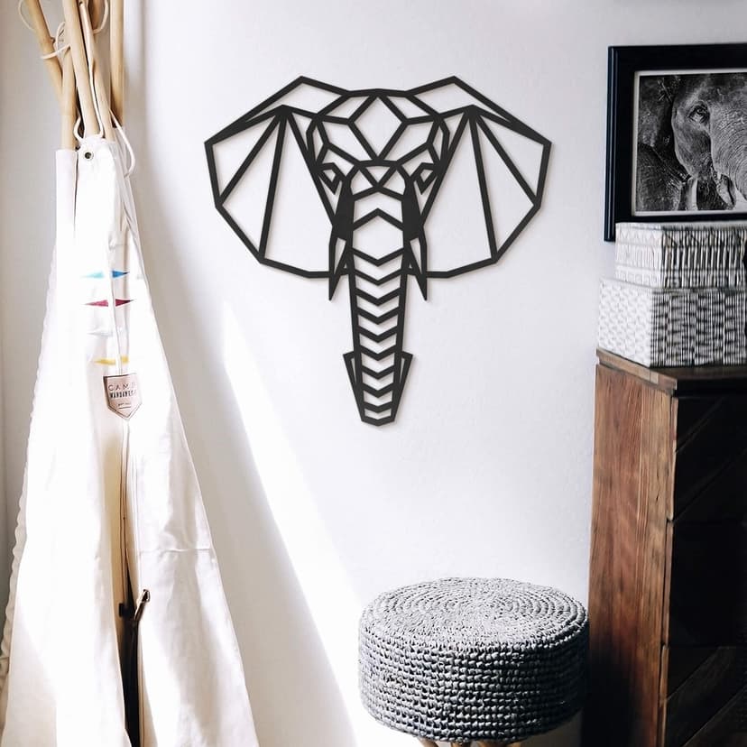 Decoro MDF origami - Elefante