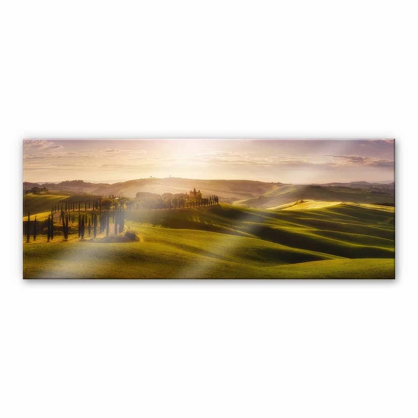 Stampa su vetro acrilico della Torre - Toscana - Panorama