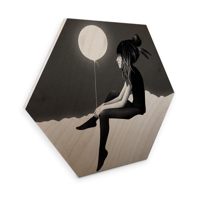 Hexagon - Holz Birke-Furnier - Ireland - No such t