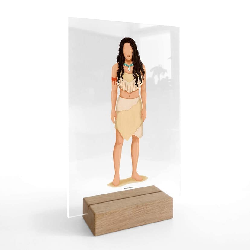 Decoro acrilico + supporto Tohmé Pocahontas