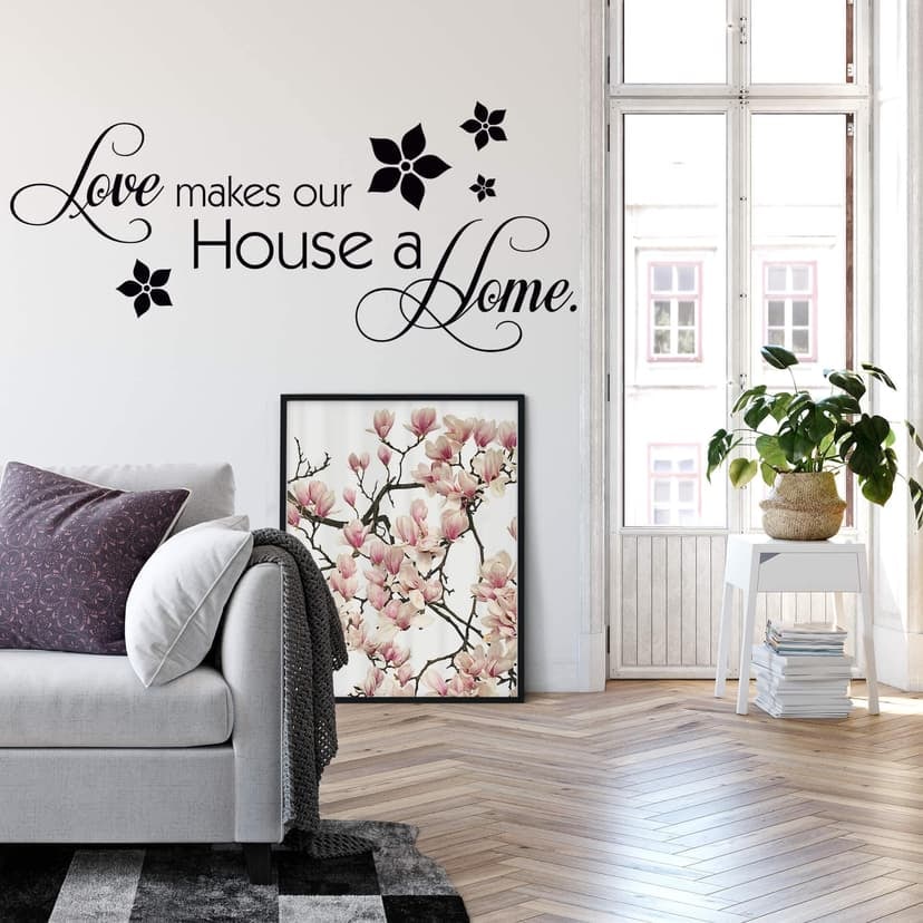 Adesivo murale - Love makes our House a Home
