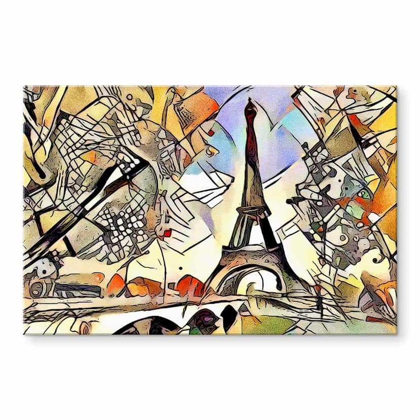 Stampa su vetro acrilico Zamart - Kandinsky incontra Parigi