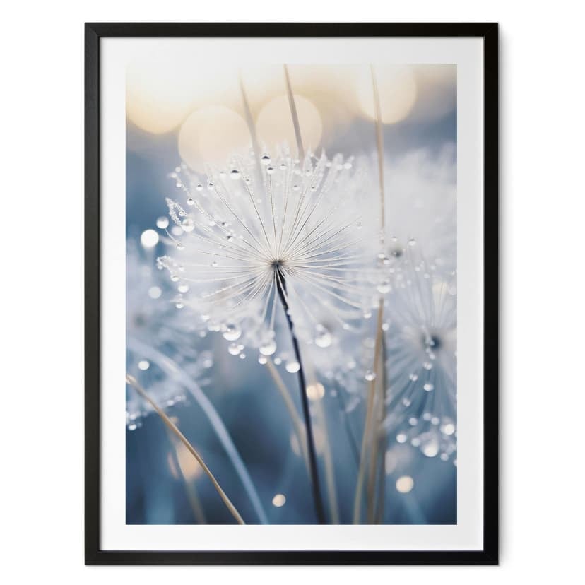 Poster con denti di leone scintillanti - Treechild