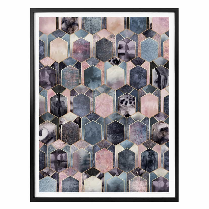 Poster Fredriksson – Art Deco: sogno in rosa