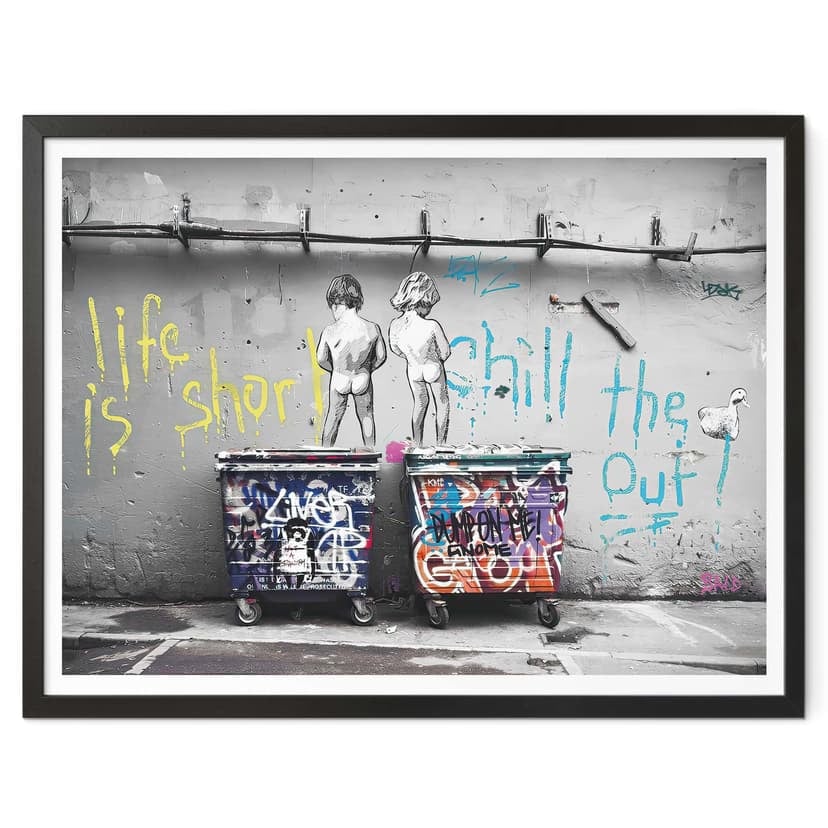 Poster Banksy - Life is short