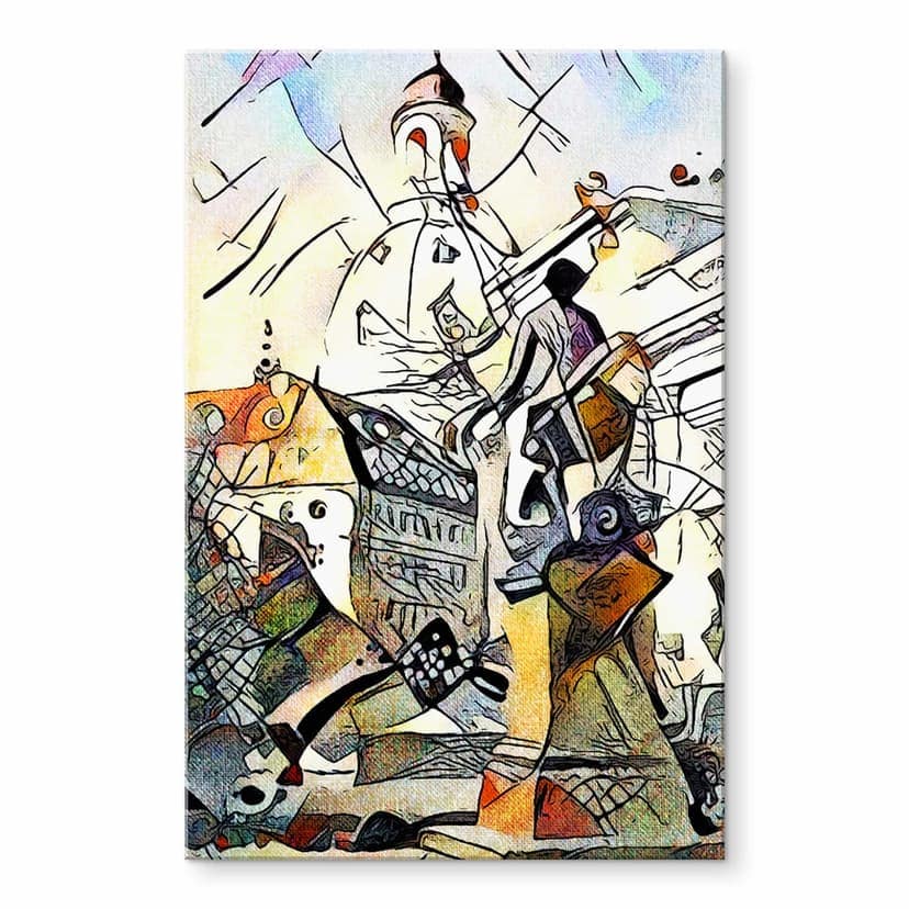 Stampa su vetro acrilico Zamart - Kandinsky incontra Dresda
