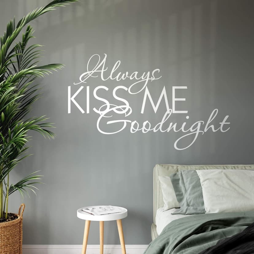 Adesivo murale - Always Kiss Me Goodnight