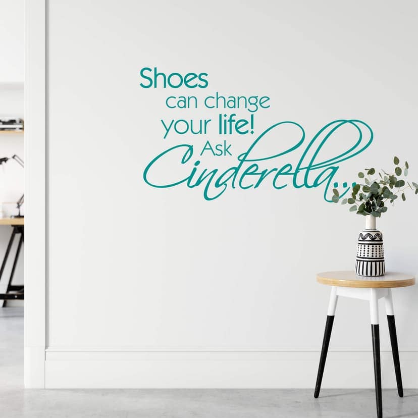 Adesivo murale - Shoes can change your life!...