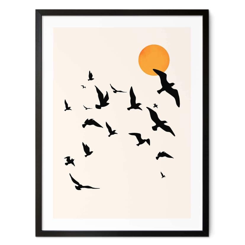 Poster Kubistika - Traveling Birds