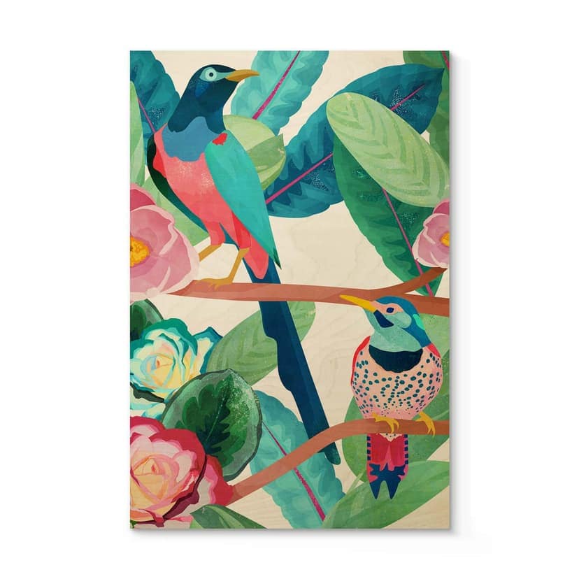 Stampa su legno Goed Blauw - Primavera