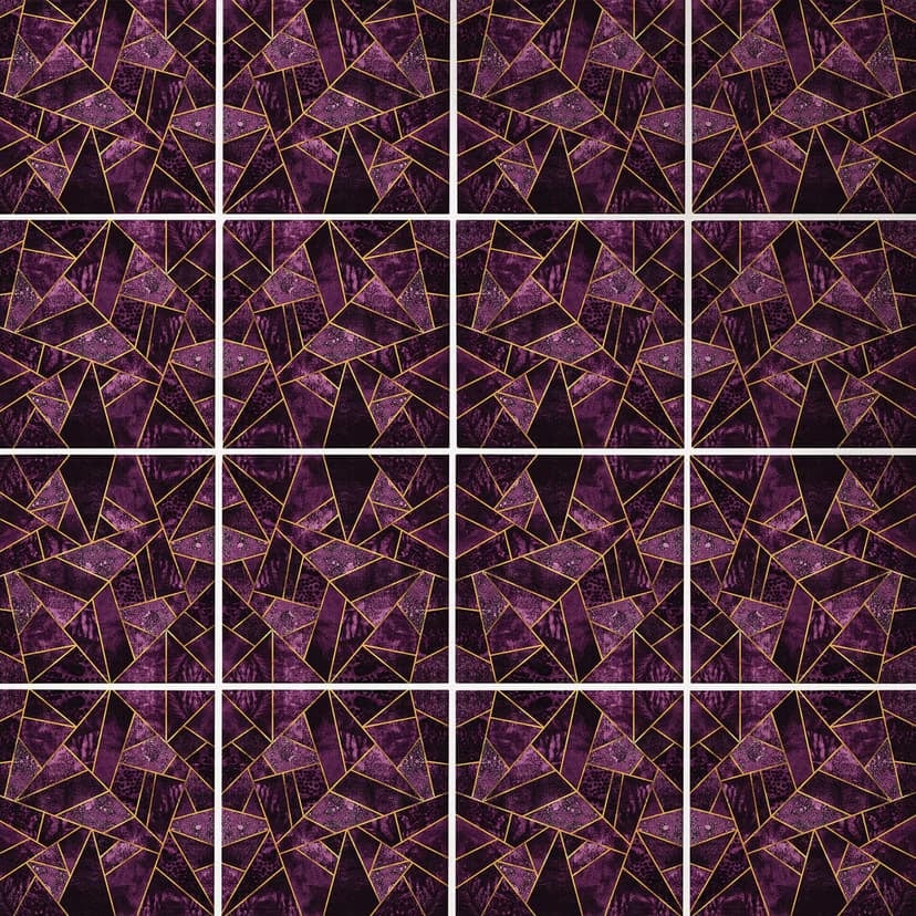 Fliesenaufkleber Fredriksson - Violetter Saphir -