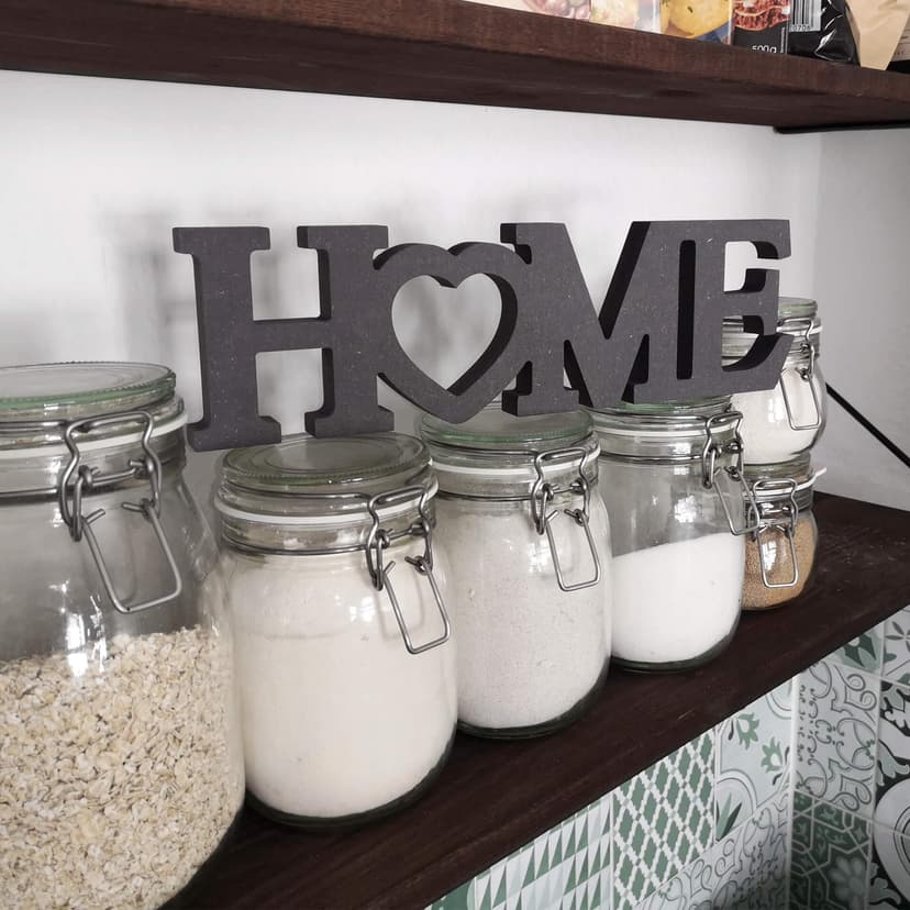 Lettere in legno MDF - 3D HOME 4 - Cuore