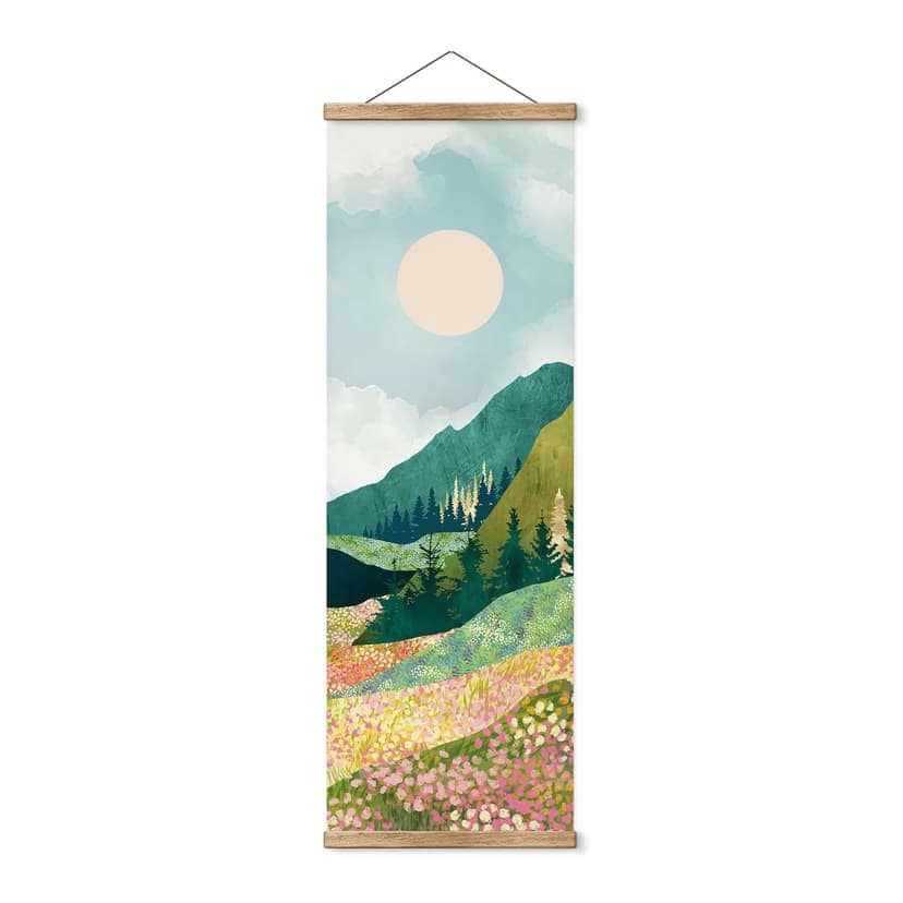 Poster tessile Prato colorato in primavera - SpaceFrog Designs