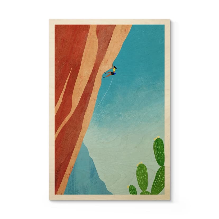 Stampa su legno Arrampicata sul Grand Canyon - Rivers