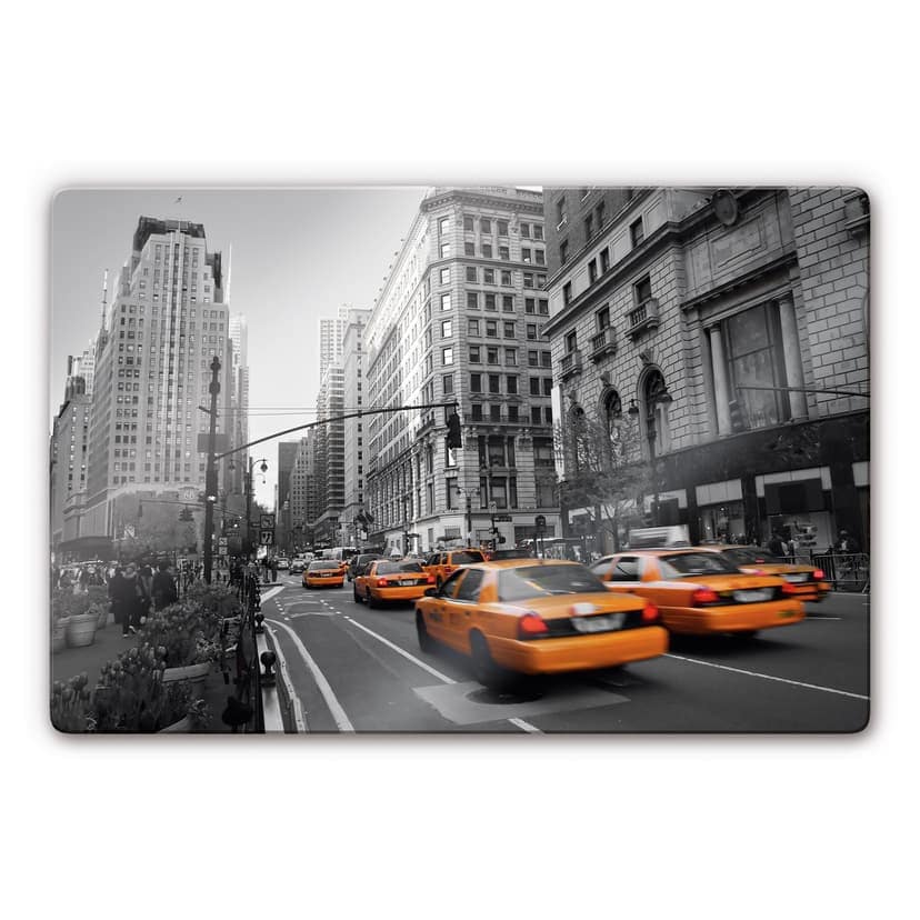 Stampa su vetro - Taxi a Manhattan