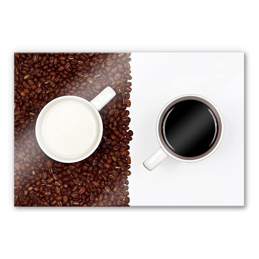 Stampa su vetro acrilico Lavsen - Espresso bianco